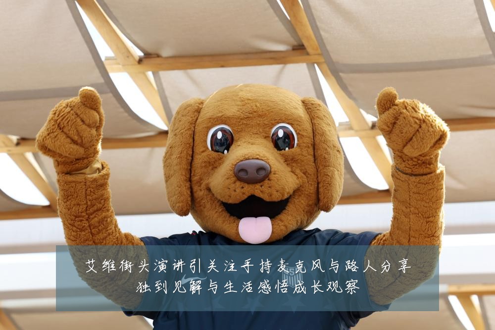 艾维街头演讲引关注手持麦克风与路人分享独到见解与生活感悟成长观察